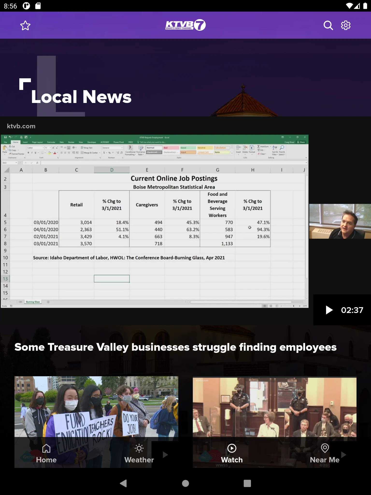 Idaho News from KTVB screenshot